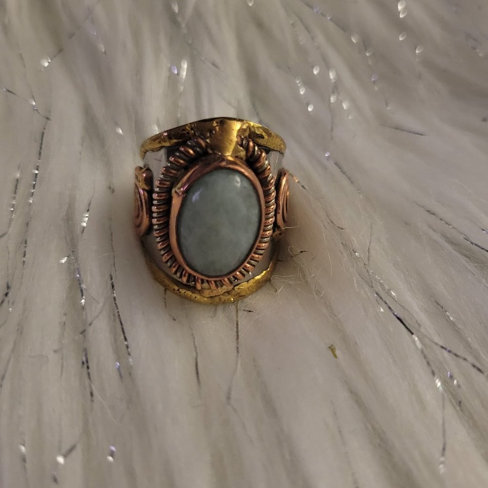 Anju Mixed Metal Cuff Ring